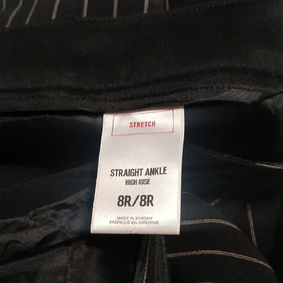 Express Black Pinstripe Pencil Skirt - Picture 7 of 7